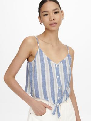 Top | ONLCARO STRAP LINEN BLEND KNOT TOP