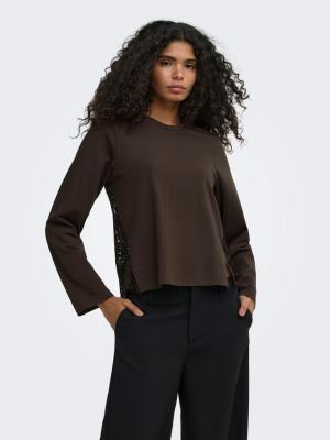ONLLANIA L/S LACE TOP CS JRS