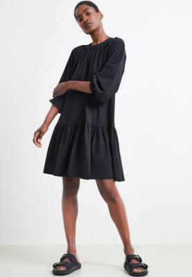 Midi - Kleid in fließendem Stoff mit 3/4 Arm | Dress Jolanda Technical Jersey