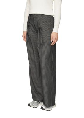 Nadelstreifenhose mit Wide Leg