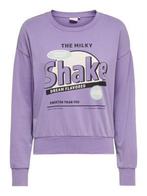 Sweatshirt mit Print | ONLTANYA L/S O-NECK TASTE BOX SWT
