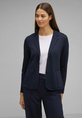 Piqué Damenblazer | QR basic blazer