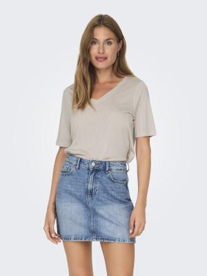 ONLELISE S/S V-NECK TOP JRS NOOS