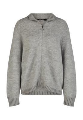 Strick-Jacke aus weichem Bouclé-Garn