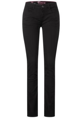 Wareme Hose Casual Fit mit Middle Waist und Slim Legs | Style QR Jane,mw,thermo,black