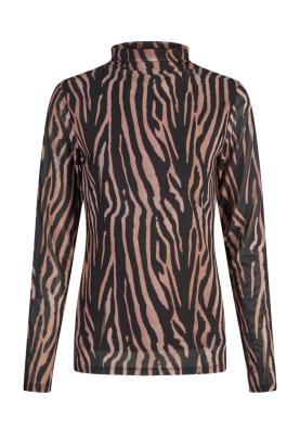 Shirt aus bedruckter Rippqualität