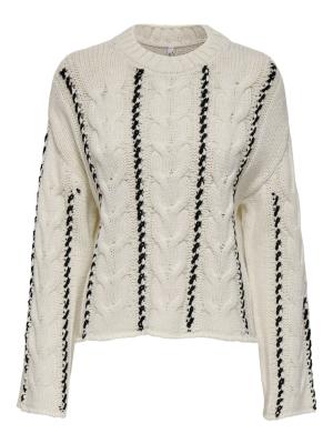 ONLTESSA LS CABEL STITCH O-NECK CC