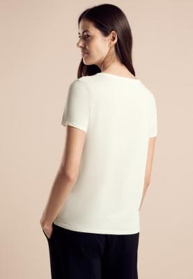 T-Shirt mit Print | basic partprint shirt