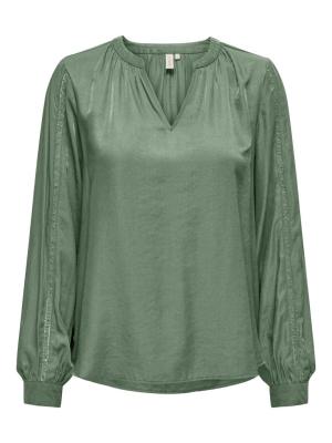 Stylishes Basic-Top mit V-Ausschnitt | ONLPAM MELVA LS DETAIL TOP BF WVN