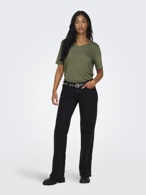 ONLELISE S/S V-NECK TOP JRS NOOS