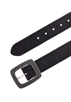 Gürtel mit dunklen Airbrush und einer charakteristischen Doppelschließe | 40mm Vollledergürtel