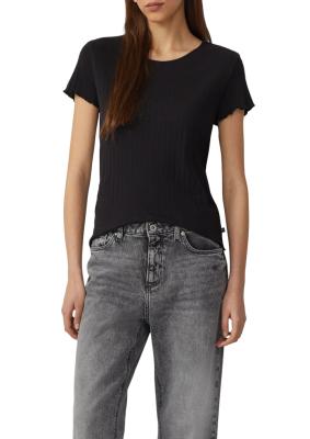 T-Shirt mit Ajour-Muster