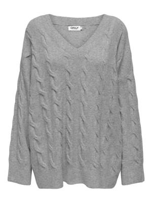 Kuscheliger Strickpullover für jeden Anlass | ONLJEANETT LIFE L/S CABLE V-NECK CS