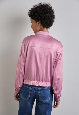 Satin-Bomberjacke in Rosa | Satin Blouson Jkt