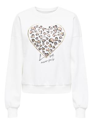 ONLTAMMIE L/S LEO PRINT O-NECK SWT