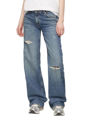 Die Catie Jeans mit Wide Leg und Used Look