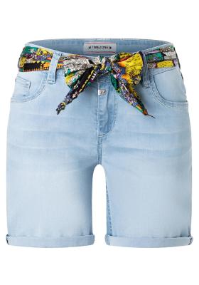 Jeans Shorts mit Tuchgürtel von TIMEZON | One length WomenRegular AlexaTZ Short