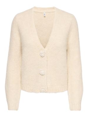 ONLZAGGIE LS BUTTON V-NECK CARDI KN