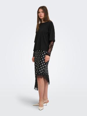 ONLTAHLIA L/S LACE TOP JRS