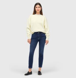 Modische 5-Pocket-Jeans mit Zipperdetails am Saum | Dream CHIC