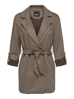 Trenchcoat | ONLDIANE FAUX SUEDE BELT JACKET CC