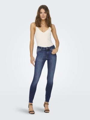 Knöchellange Skinny Jeans | ONLBLUSH MID SK ANK RAW DNM REA194