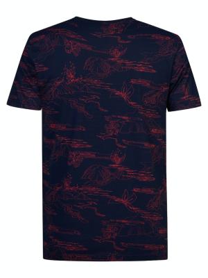 Herren T-Shirt mit Rundhalsausschnitt und grafischem Allover-Print | Men T-Shirt SS AOP