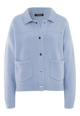 Kuschelige Strickjacke mit Kragen – Dein modischer Lieblingsbegleiter in Hellblau