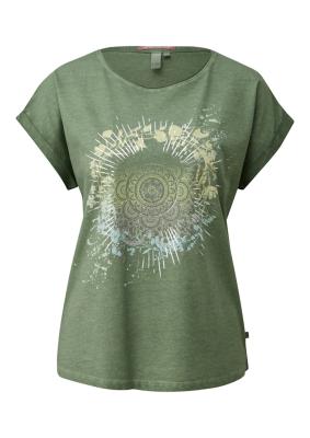 Oversize-Shirt in gewaschener Optik mit Frontprint