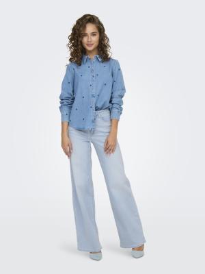 Wide Fit Jeans | ONLMADISON BLUSH HW WIDE DNM CRO495