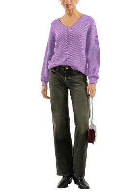 Strickpullover mit V-Ausschnitt