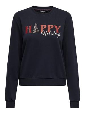 Sweatshirt mit Print | ONLNORA L/S O-NECK BOX XMAS SWT