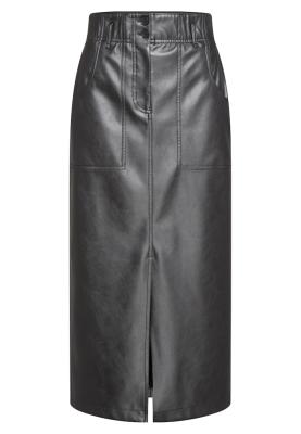 Maxi-Rock aus veganem Stretch-Leder