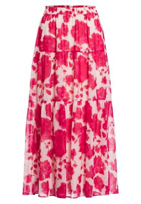 Maxirock mit Rosenprint – Luftig-leichter Sommertraum mit femininer Eleganz