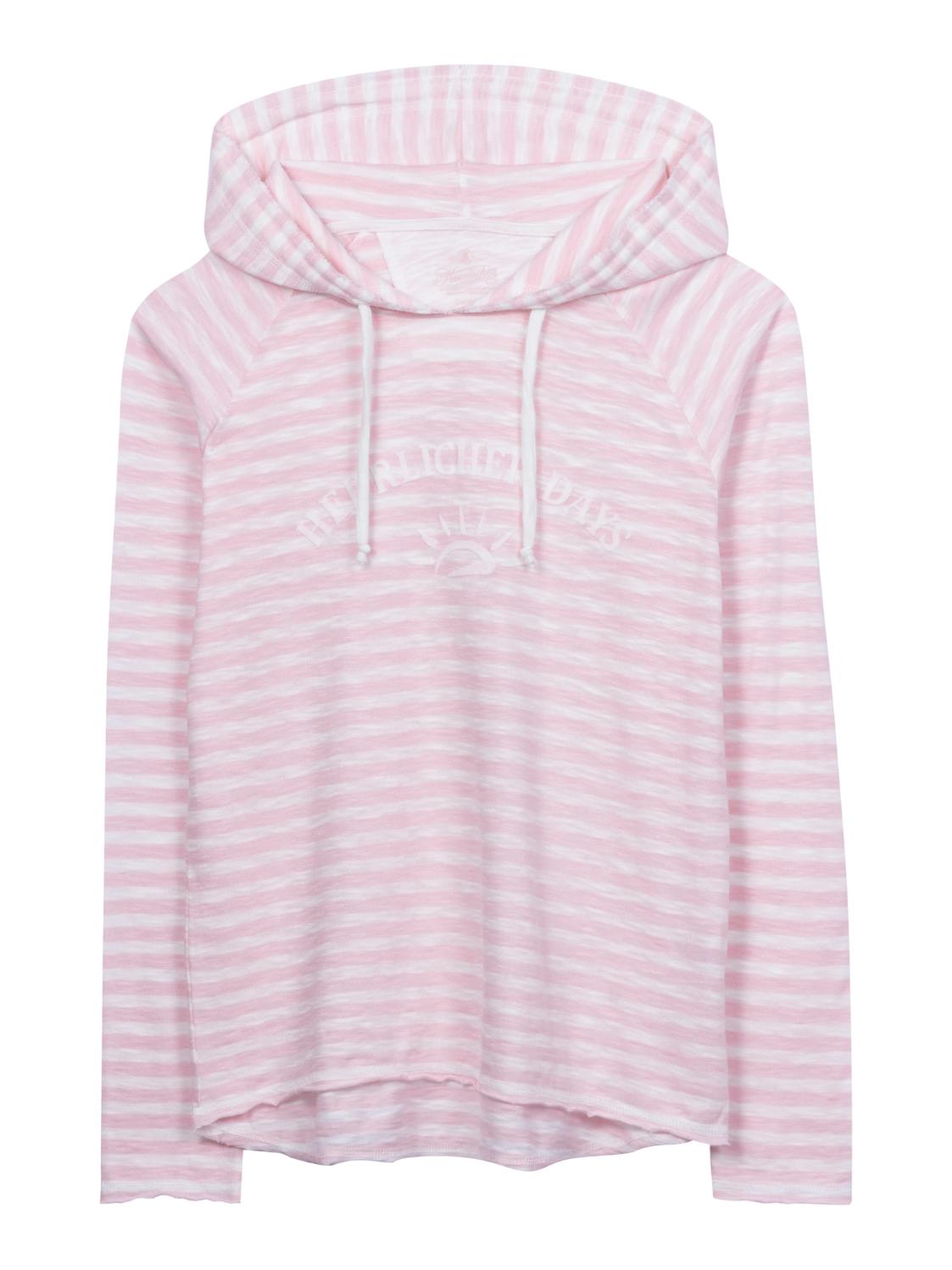 Rühle Anniston Online-Shop Kapuze Herrlicher Striped Sweatie Jersey • INDIGO • Damen Sweatshirt × • Sweatartikel | Langarm