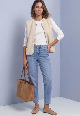 Short Teddy Vest w. Corduroy D