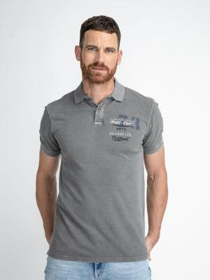 Sportliches Poloshirt mit Aufdruck | Men Polo Short Sleeve