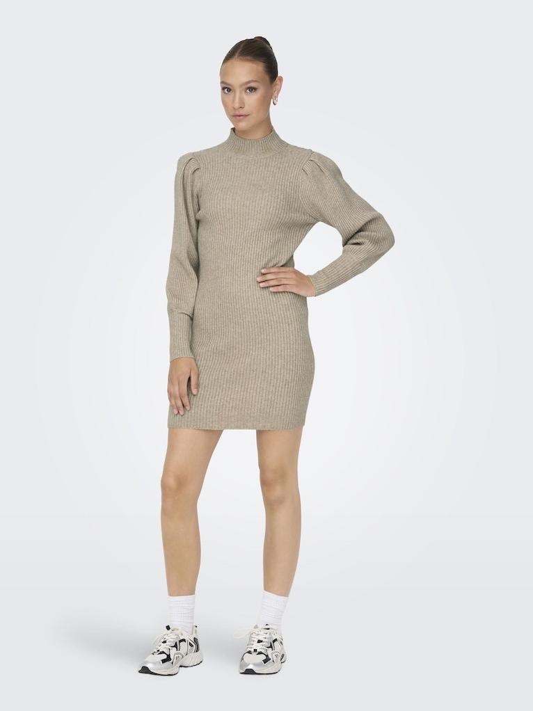 • Damen × • L/S ONLY ONLKATIA Online-Shop | KNT Rühle Strickkleid DRESS Kleider NOOS Langarm Kleid INDIGO •