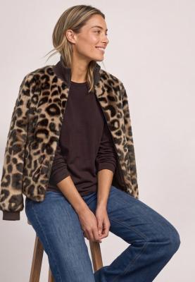 LTD QR Fake Fur Bomber Jkt w.