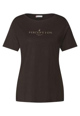 basic wording print shirt