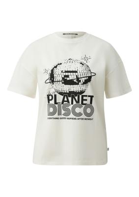 Baumwollshirt mit Frontprint