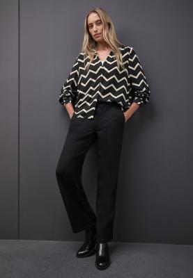 Tunicblouse w stud details AOP