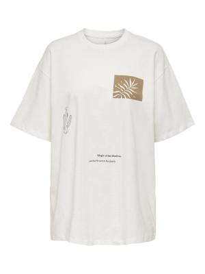 T- Shirt Rundhals | ONLLUNA S/S PRINT TOP BOX JRS