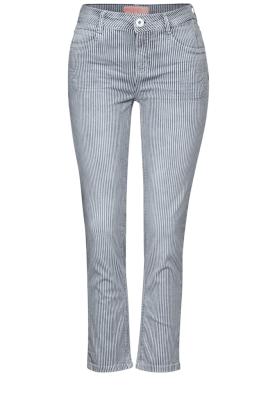 7/8 Jeans | Style QR Jane,mw,indigo stripe