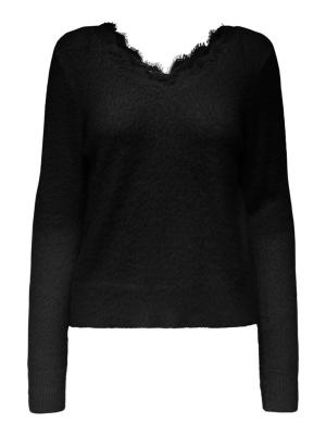 ONLPIUMO LS LACE V-NECK CS KNT
