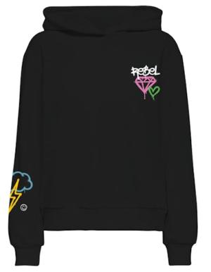 Kapuzenpullover | ONLELODIE L/S GRAFITTI HOOD BOX SWT