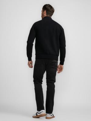 Men Sweater Collar Zip