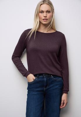 fine shiny knit look shirt