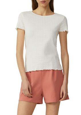 T-Shirt mit Ajour-Muster