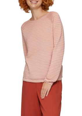 Pullover mit Strukturmuster aus Viskosemix